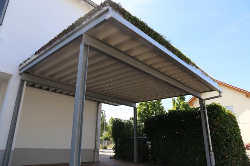 Metal Carport in a Residential Setting